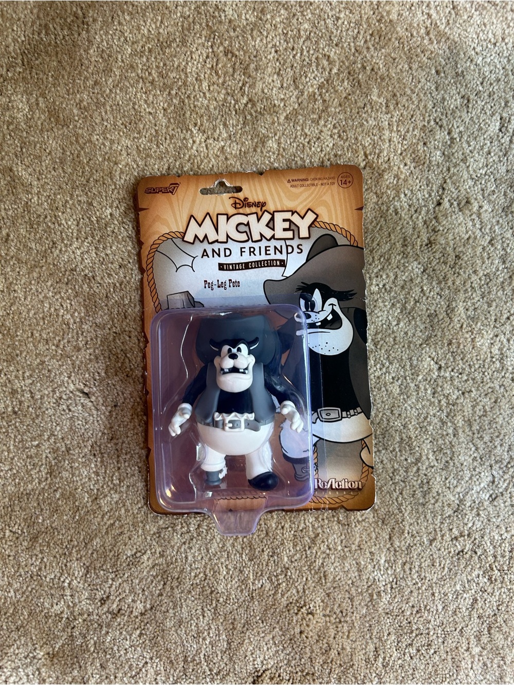 Disney Mickey and friends Peg-Leg Pete vintage collection collectible figure